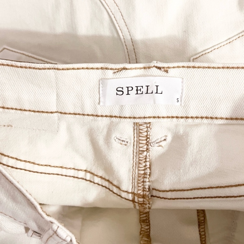 Spell Cream Denim with Tan Stitching - Picture 7 of 7